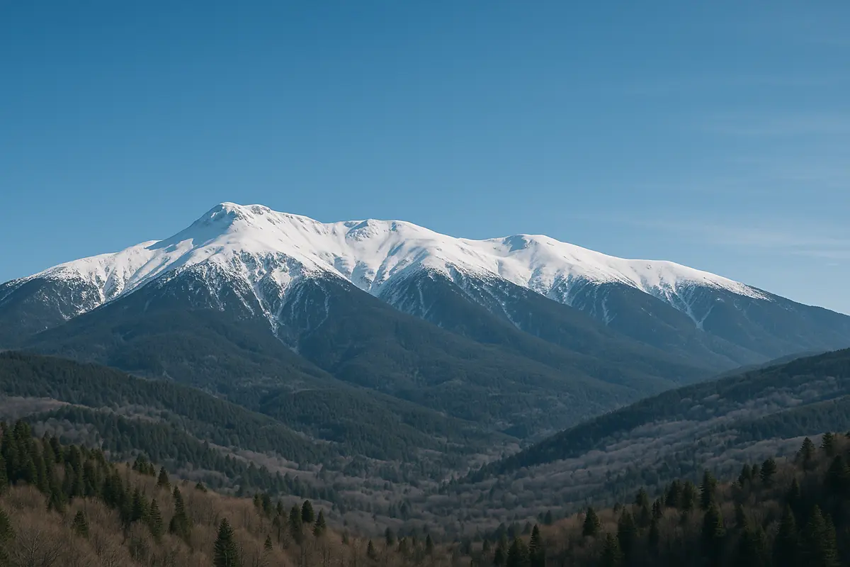 Uludağ'da kar manzarası